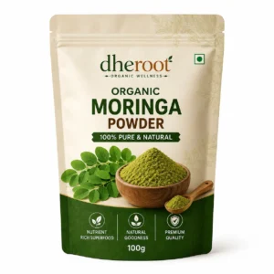 ChatGPT Image Jun 13, 2026, 07_18_53 PM Dheroot Organic Moringa Powder 100g | Premium Herbal Superfood